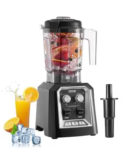 【DealsForYouDays】VEVOR Blender for Smoothies,  68 oz 1400W, Professional Blender with Powerful Motor, Multi-Functional Food Processing Blender with Grinder Container for Smoothie/Milkshake/Juice, Fits for Kitchen