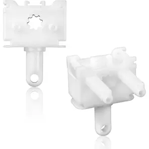 2 Pcs White Vertical Blind Wand Control Replacement Parts Easy Install Window Blinds Repair Kit Accessories
