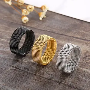 Modern Mesh Ring - Versatile Design for Various Occasions