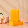 AGICEA Brightening Turmeric Bar Soap - Gentle Daily Body Care Cleanser for Cleansing, Moisturizing, Nourishing & Skin Repair with Lemon, Kojic Acid, Honey, Coconut, Chamomile, Tea Tree, Shea, Citrus - Acne Spot Reducer, Dark Spot Remover