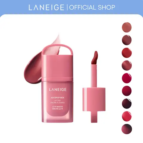 Laneige JuicePop Box Lip Tint, Hydrating Lightweight, Buildable Color