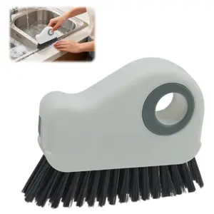 Groove Cleaning Brush, 2 in 1 Window Track Cleaning Brush with Built-in Mini Shovel - Multi - Functional Window Sill Cleaner Tool for Door/Window Grooves & Dead Corners