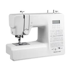 Computerized Digital Sewing Machine With 200 Stitch Applications, Large LCD Display, Automatic Needle Threader, Quick-Set Tension, Variable Speed Control, Built-In Buttonholes, Free Arm, Heavy Duty Metal Frame, Quiet Operation