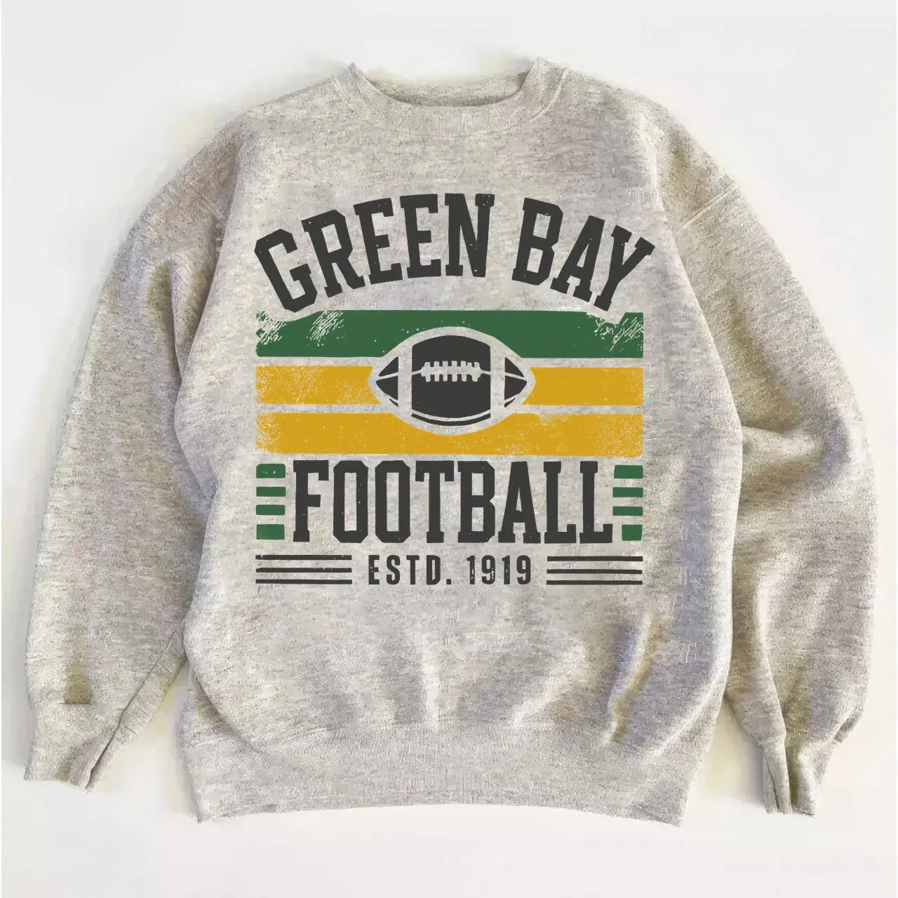 Green Bay Football Retro Sweatshirt, Wisconsin Game Day Crewneck, Vintage Fan Pullover