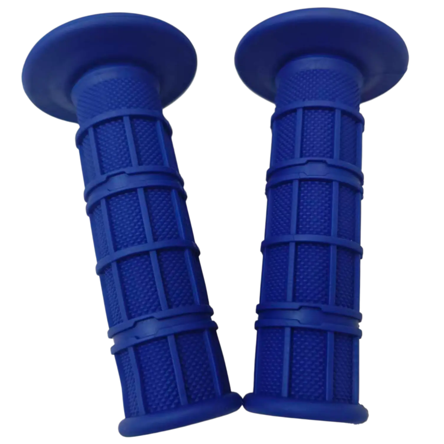 7/8" 22mm 24mm Blue Motorcycle Grips, Non-Slip Soft Rubber Handlebar Grips for Dirt Bike ATV Off Road Scooter, 1 Pair