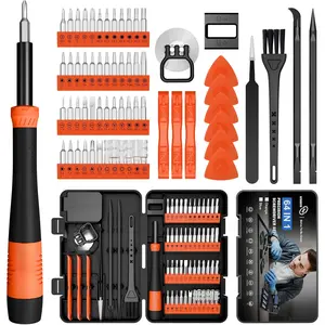 Precision  Set 64 in 1 Small  Set with Torx, Triwing, Pentalobe , Mini Repair Tool Kit for Computer, PC, Laptop, Phone, PS5, , , Eyeglasses,