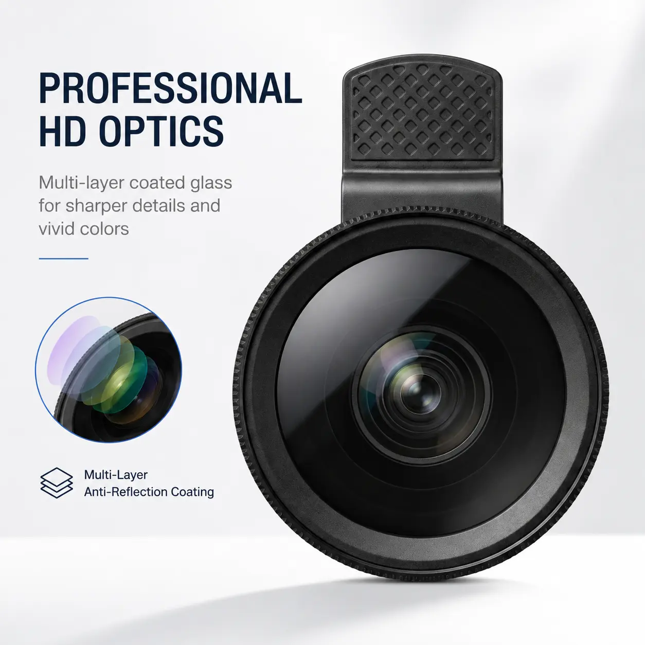 Macro Lens for all smartphones, Supports video recording with enhanced imaging performance Macro Lens for all smartphones, Supports video recording with enhanced imaging performance