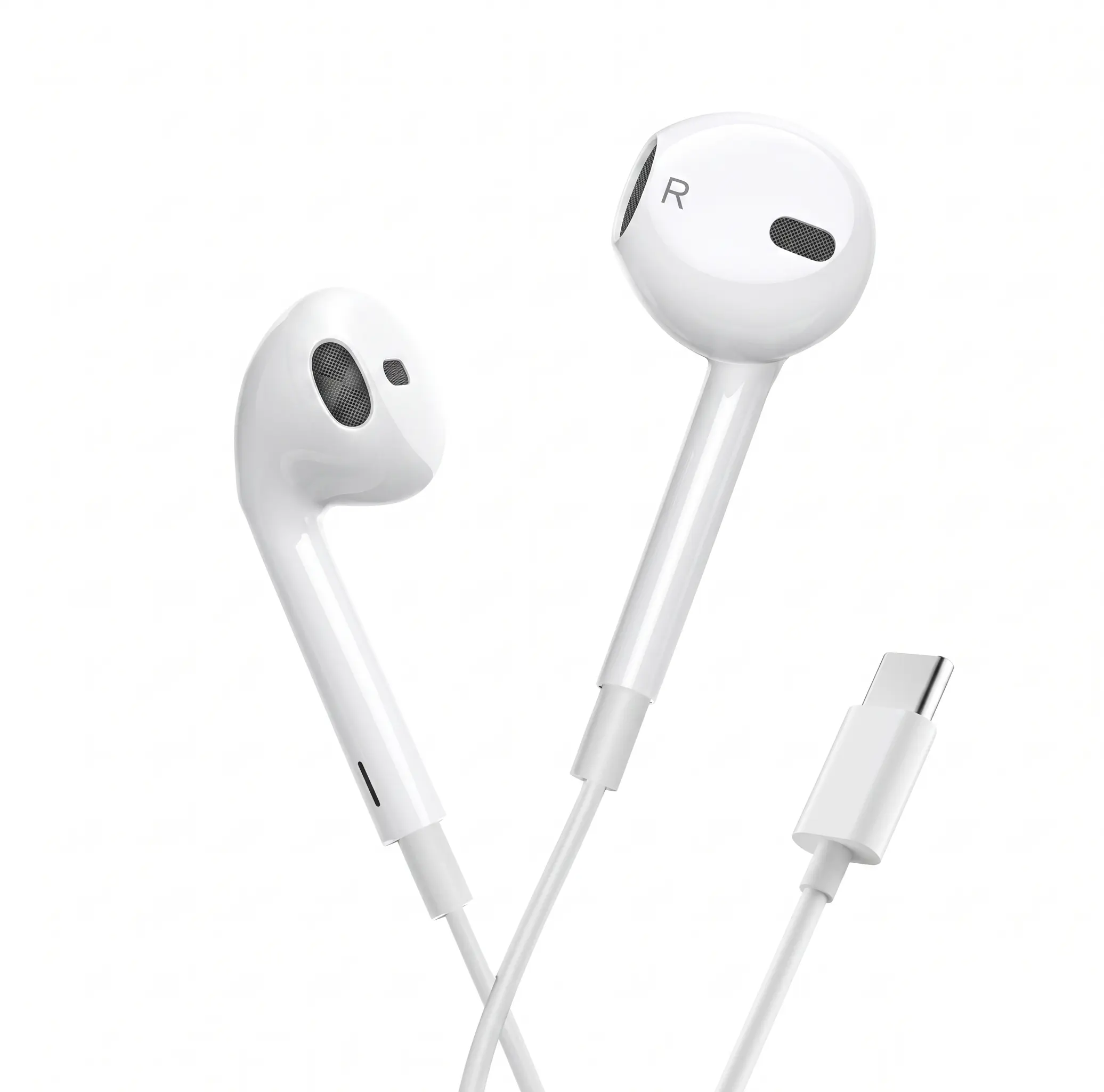 Wired In-Ear Earphones with Microphone, Volume Control, Lightweight Design - Type-C Wired Headphones, Android Phone Accessories, Ideal for Entertainment
