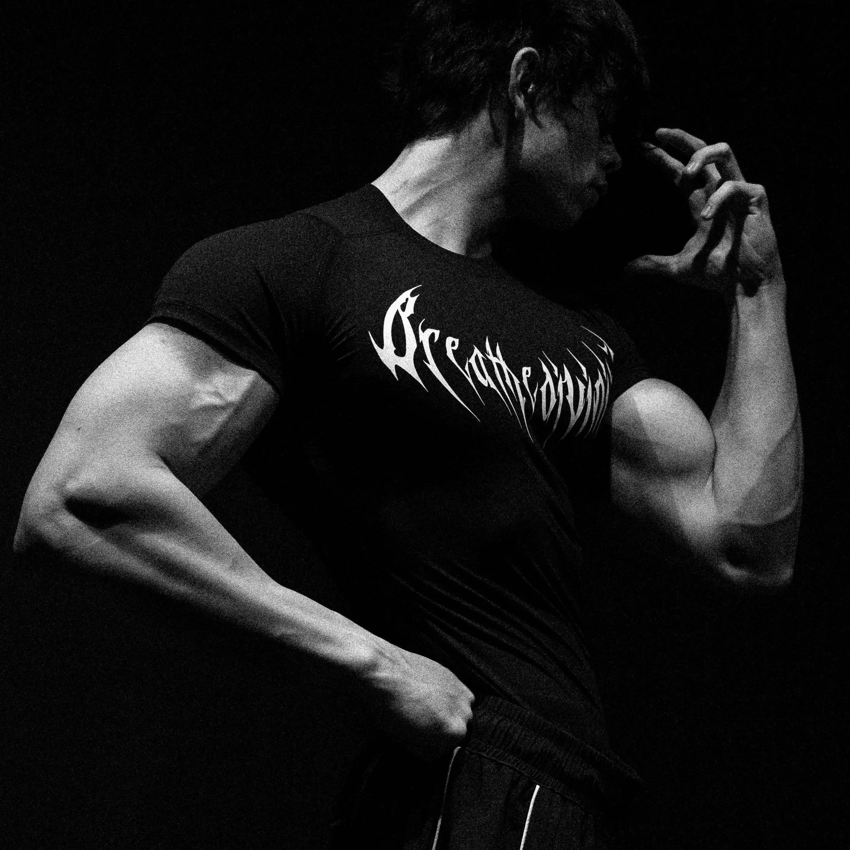 トップス breathedivinity Compression Void Black Breathedivinity Void Tech Original short sleeve compression