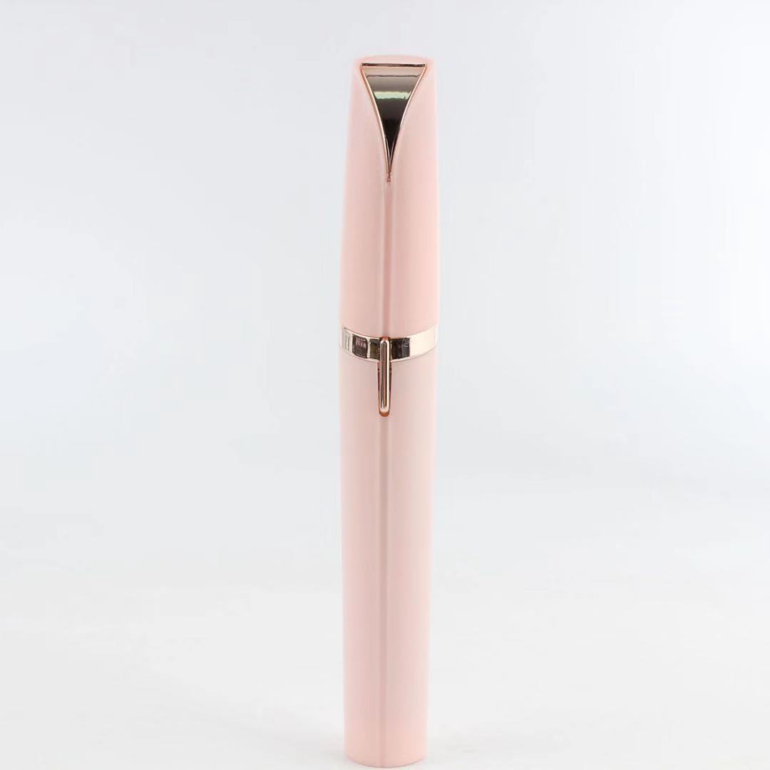 Mini Electric Eyebrow Trimmer Lipstick Brows Pen Hair Remover Painless Razor Epilator with LED Light