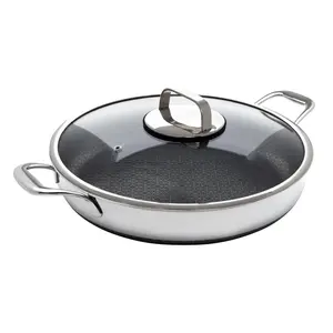 Livwell DiamondClad 14" Stainless Steel Fry Panwith w/ Lid
