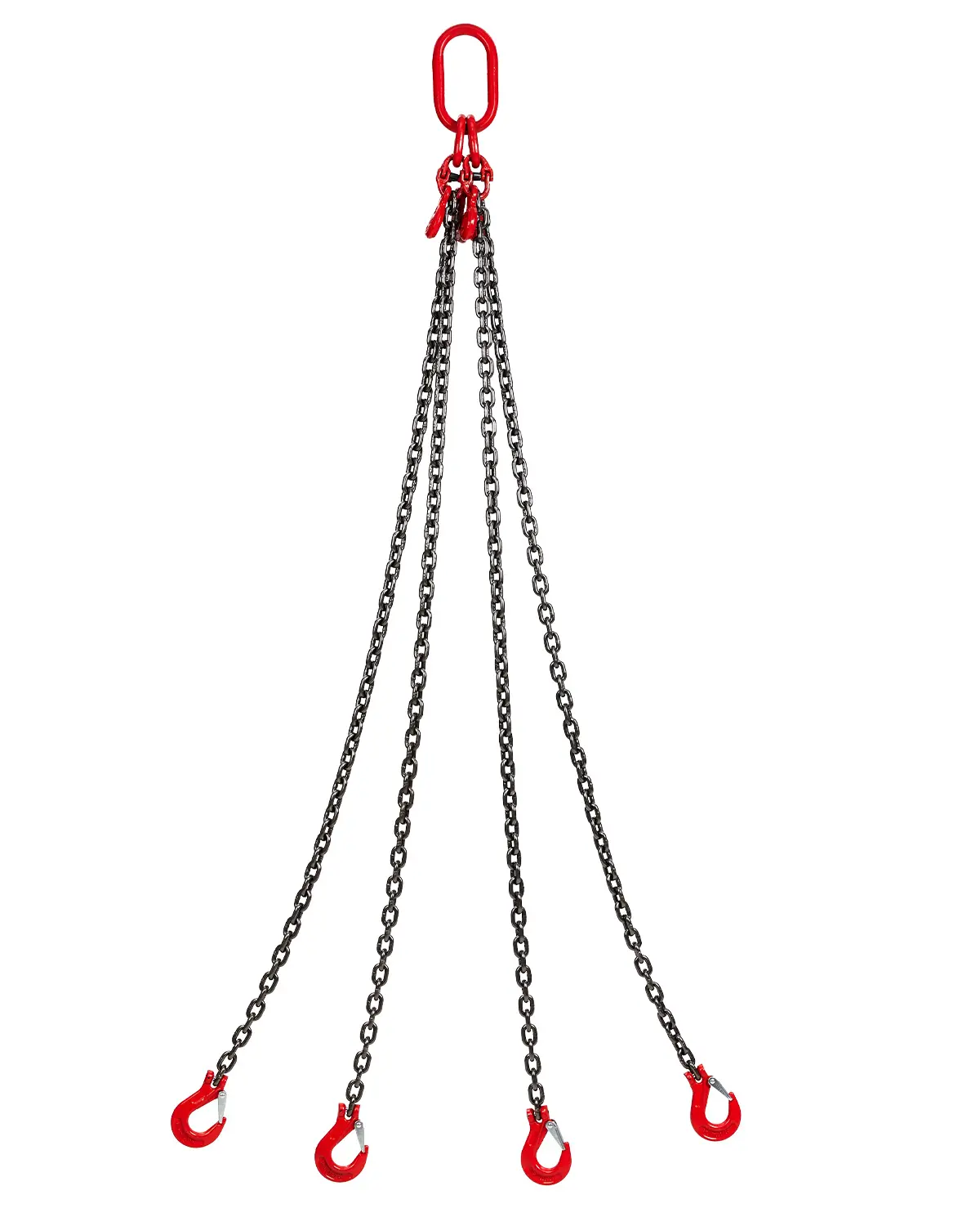 Garvee Upgraded-4-Leg Chain Sling, Heavy Duty, For Engine Hoist, Lifting Chains with Grab Hooks & Adjusters, 5/16 or 1/4 Inch x 5-10 Ft, 6600-11000 lbs Load Capacity, Professional Material Handling Gear