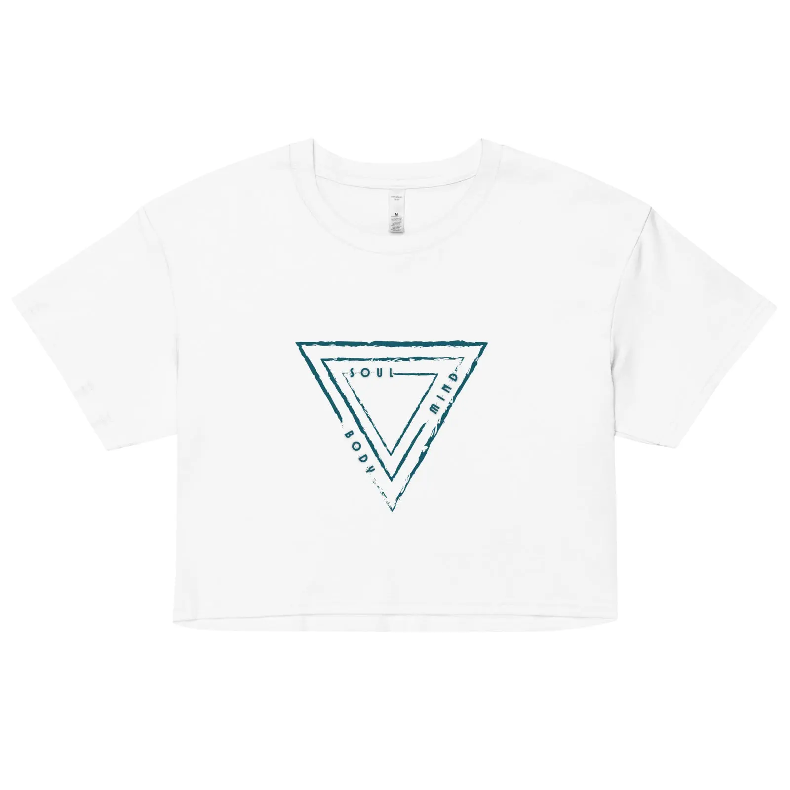 Teal Logo Crop Top