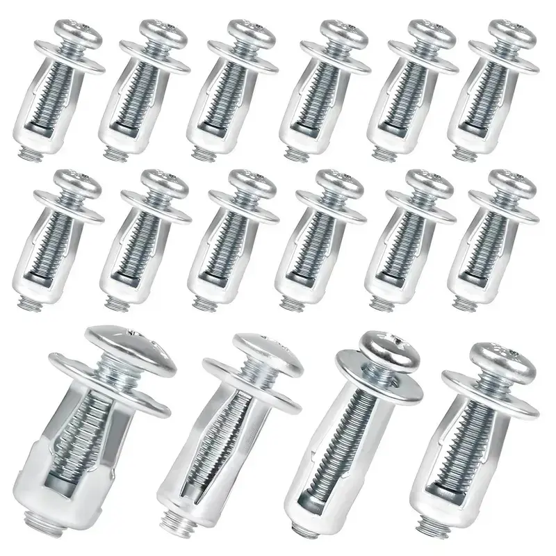 Button Rivet Nuts Set, 30Pcs Heavy-Duty Zinc-Plated Carbon Steel Rivnuts, M4-M6 Assortment, Rustproof Threaded Insert Nuts for Auto, Motorcycle, Furniture & Sheet Metal Panel Repair