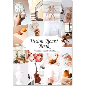 Vision Board Book - 850+ Categorized Vision Board Pictures and Quotes to Visualize Your Dreams & Life Goals, Vision Board Supplies for Clip Art and Collage Book