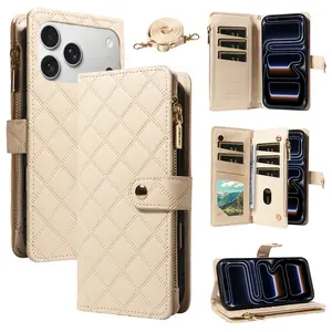 New Design Plaid Pattern Tpu Leather Phone Case for iPhone 17 Pro Max 17 Air 17 Pro 17 16e 16 Pro Max 15 14 13 12 11 Pro Max Mini 7 8 Plus X XS XR XS Max
