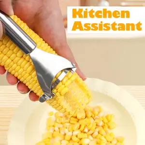 2 Counts Corn Peeler, Dual-Blade Corn Stripper - Effortless Cob Cleaner for Meal Prep & BBQ Parties