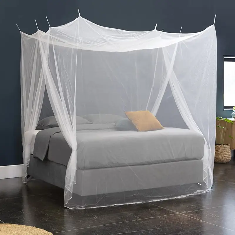 2 Opening Canopy Bed Mosquito Net – Full Coverage White Bed Curtains for Queen/King Size, Breathable & Easy Entry Bug Protection baby luminous star Mesh Netting Mesh Netting Sides