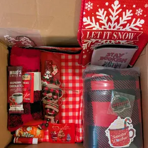 Deluxe Book Box a throw, towel, socks, book sleeve for Christmas gift Holiday bundle set