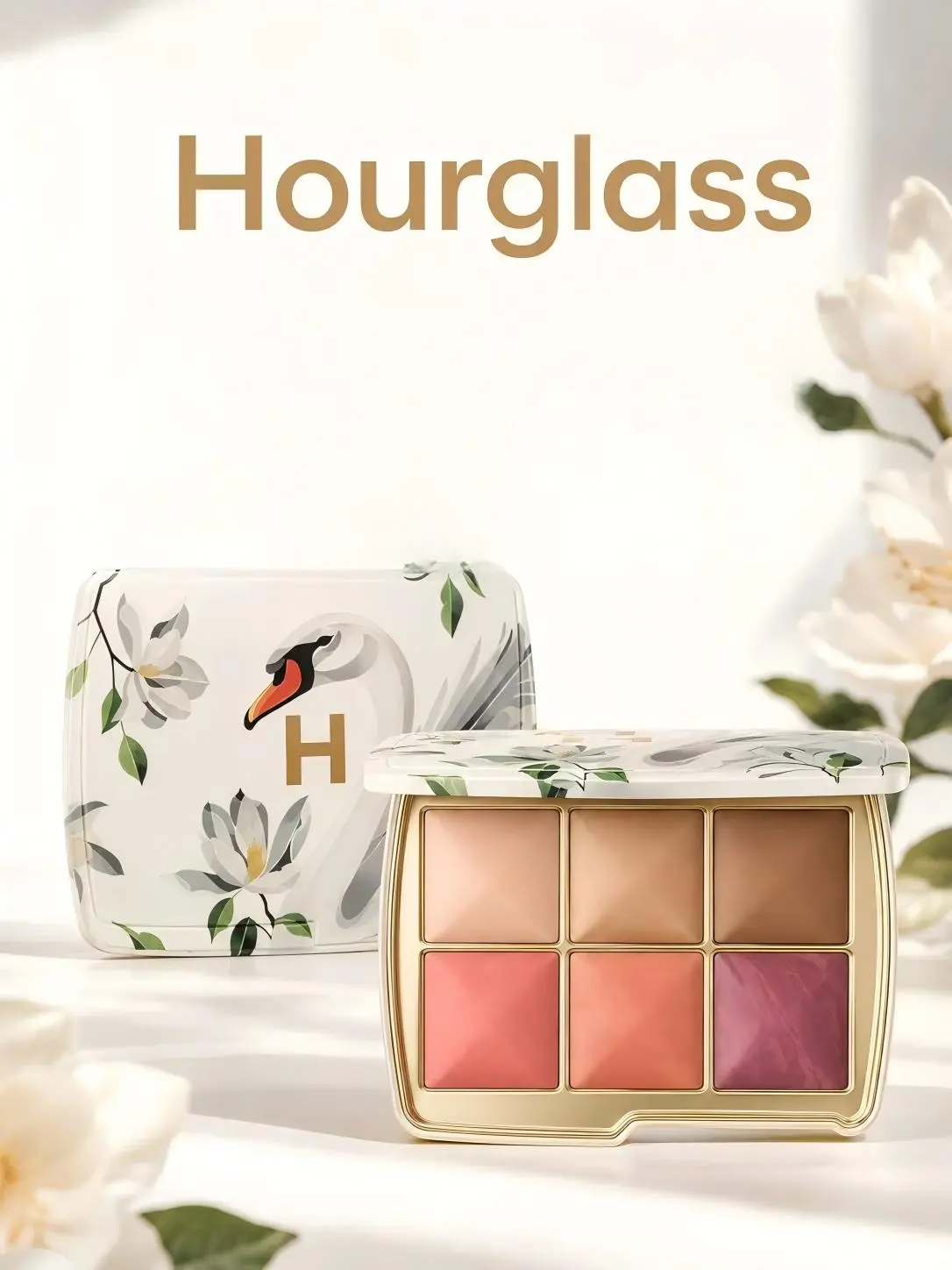 Hourglass Eyeshadow Palette - Lightweight, Blendable Highlighter for Eye Makeup Looks, Natural Finish Cosmetic for Radiant Beauty
