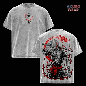 Ichigo Kurosaki T-Shirt, Bleach Anime Oversized Tee, Vintage Washed Graphic Shirt, Shinigami Bankai Streetwear, Heavy Cotton Casual Unisex Outfit, Japanese Manga Top, Gift for Fan