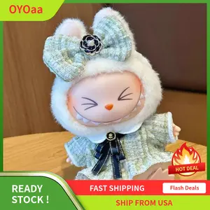 cute doll clothes accessory,17CM Sized Dolls, Cute Hooded Outfit with Matching Bag, Soft Fluffy Material, Perfect for Collectors & Gifts