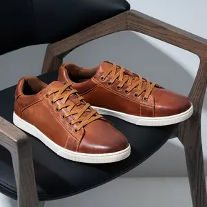 Men' S Casual Shoes Leather Dress Sneakers Business Casual Shoes For Men Breathable Fashion Sneakers