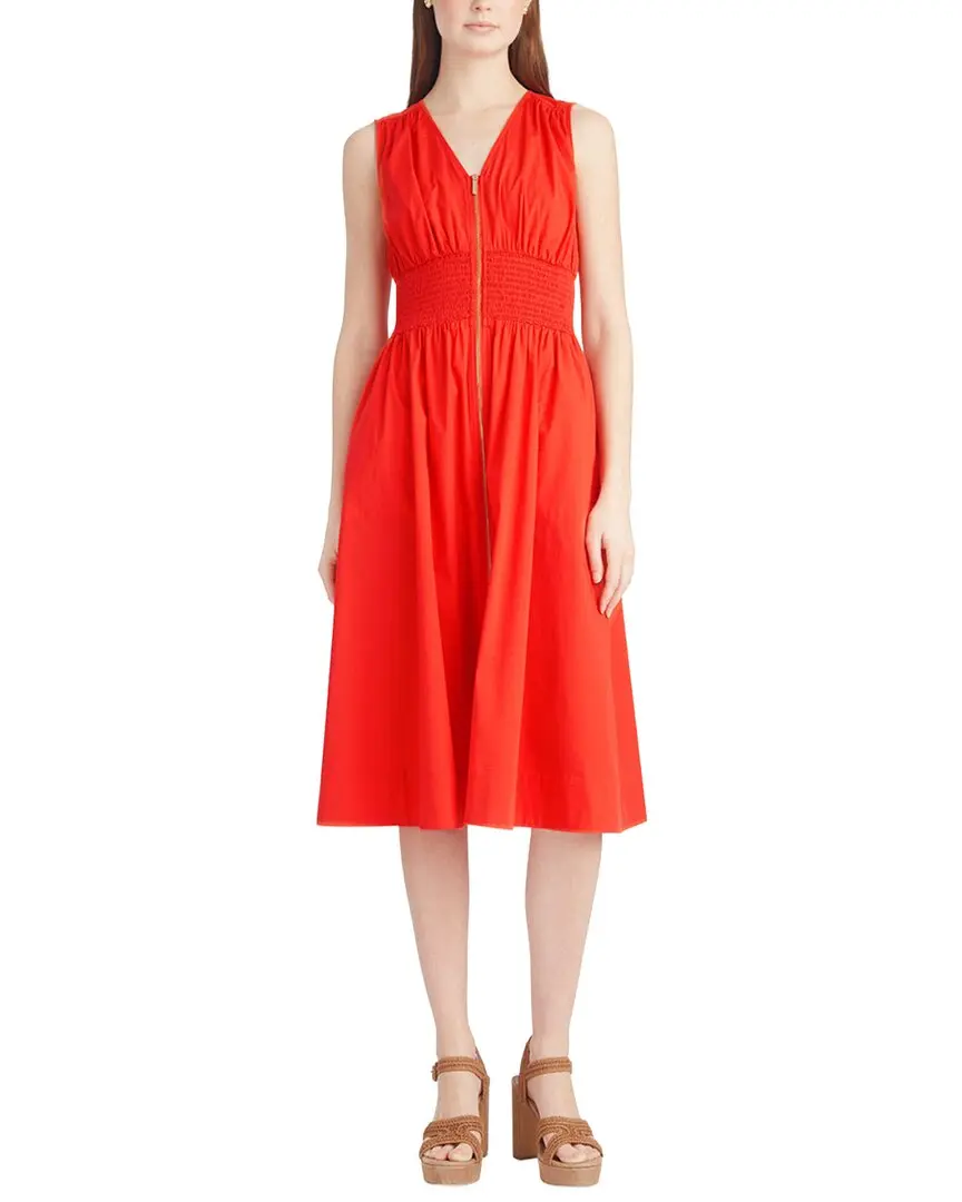 Draper James Amber Sleeveless Smocked Waist Midi Dress