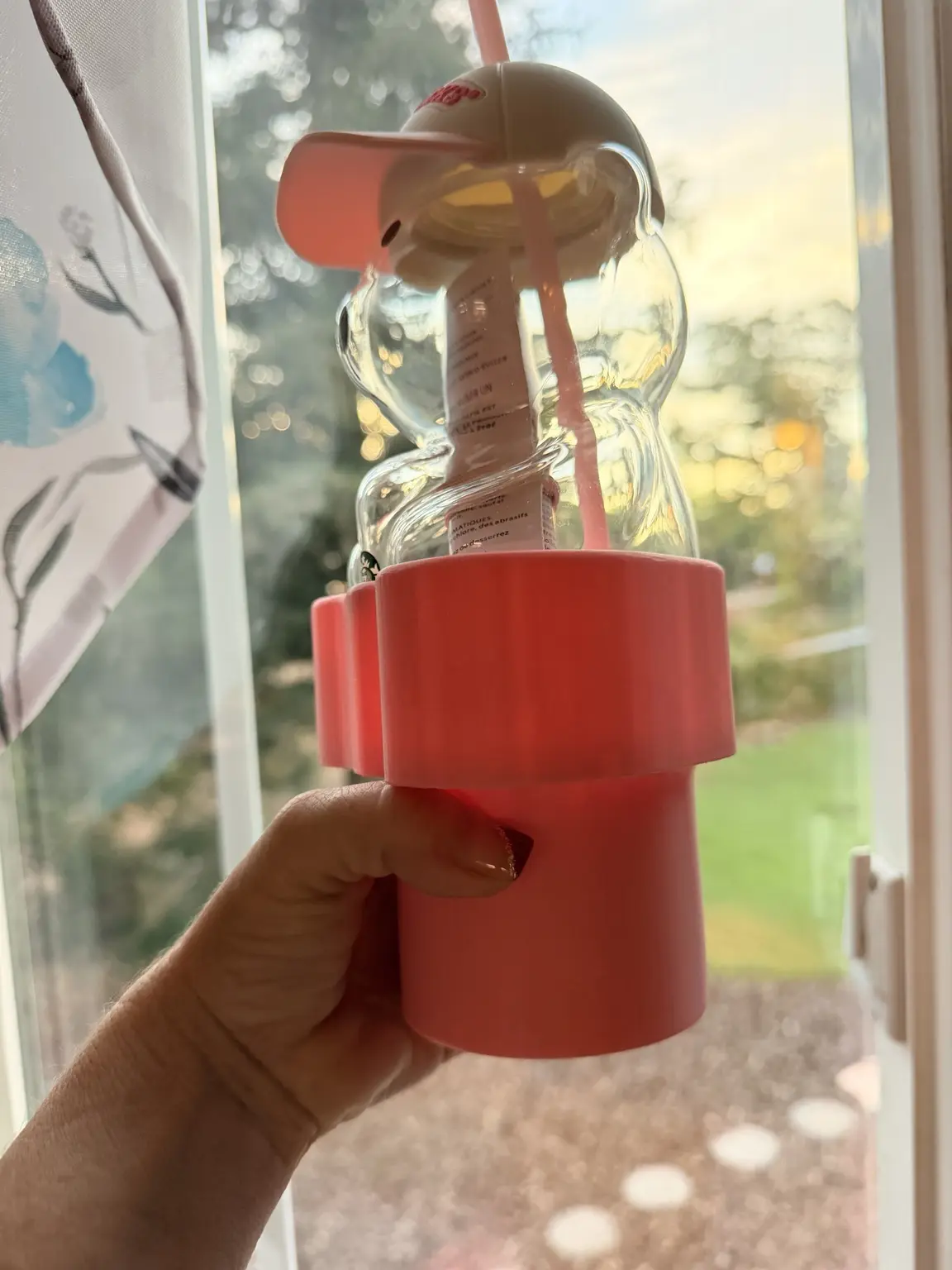 3D Printed Bear Tumbler Car Holder | Cute Car Accessory