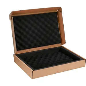 Laptop Box Secure Mailer Box  Mailing Box with Protection  Without  Space for Chargers or Cords, Fits  Laptop Screen Sizes (Black)