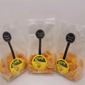 Crunchy Homemade-Style Green Plantain Chips Handmade Plantain Chips Strips Snack