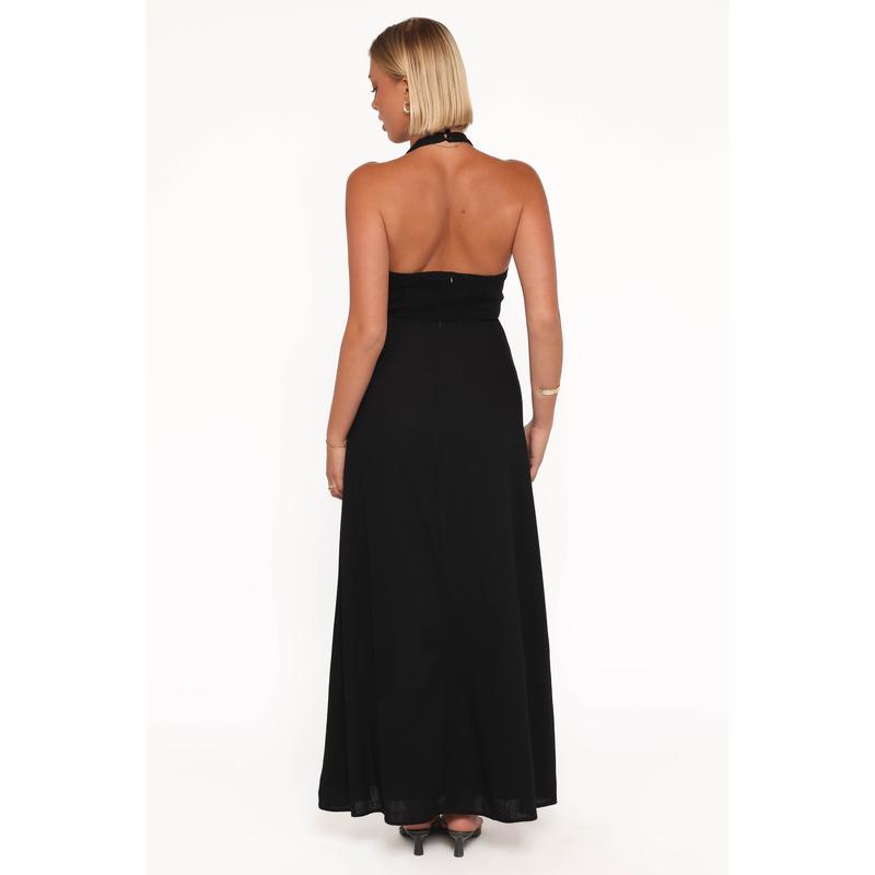 Michelle Halterneck Dress - Black