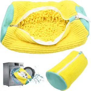 2PCS Essential Shoe Cleaning Tool Accessories, Washing Machine-Safe Cleaning Storage Bag - Reusable Cleaning Bag, 360° Deep Cleaning Anti-Deformation Laundry Bag, Suitable for Clothes, Shoes, Pet Clothes, and Children's Toys, Laundry Products