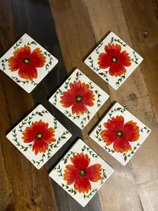 Set of 6 Customizable Coasters