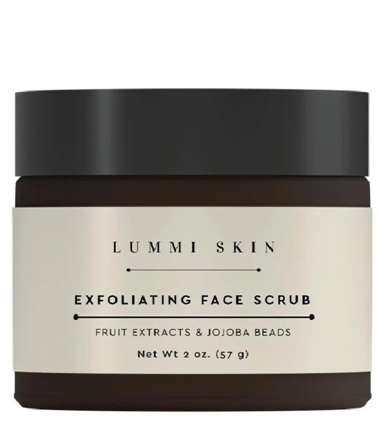 LUMMI'S Natural Exfoliating Face Scrub with Fruit Extracts and Jojoba Beads for Gentle Exfoliation and Deep Nourishment - Skincare