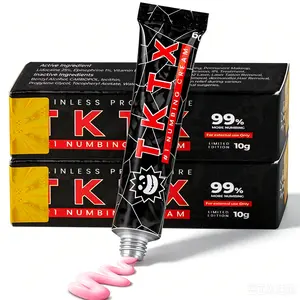 TKTX Tattoo Numbing Cream Black- Limited Edition Painless Procedure 99% Very Strong - For Tattoos - Laser Removal - Waxing - EyebrowThreading - Tattoo External Cream - 10g