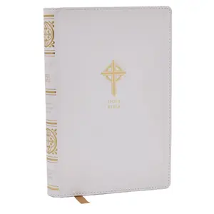 NRSVCE Sacraments of Initiation Catholic Bible, White Leathersoft, Comfort Print by Catholic Bible Press [Leathersoft Book]