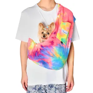 Fruits Cat Sling Carrier, Pet Sling Carrier, Large Bonding Sling Handsfree Carrier Pouch for Small Pets - Soft & Secure Design for Chinchillas, Hedgehogs, Rats, Sugar Gliders, Guinea Pigs & More. Dog Sling, Cat Pouch.