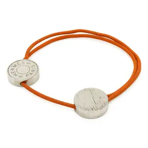 Pre-owned HERMÈS Cotton Small Leather Goods Hermes Sellier Bracelet