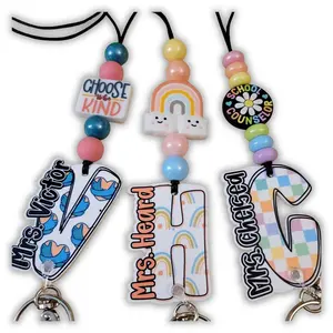 Signature Series School Counselor Lanyard - Mommie Peas Creations, Office Identification Badge Accessory