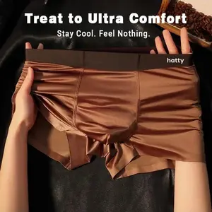 Mulberry Silk Men's Ice Silk Underwear 10A Grade Antimicrobial Men's Boxer Briefs
