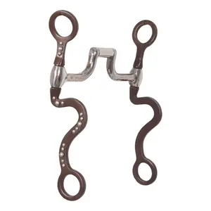 Schneiders Pro Correction Horse Bit with Silver Dots Square Mouth
