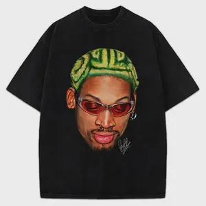 Dennis Zig Zag Green Hair Hollywood 90's Vintage Design T-Shirt