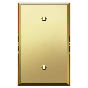 LIDER Blank Oversized Acrylic Mirrored Wall Plate, Reflective Cover Plate, Plexiglass Wall Plate, 1-Gang