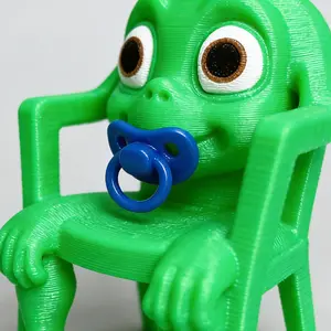 Steal a Brainrot Baby Karkerkar Kurkur Toy, 3D Printed Viral Italian Meme Figurine, Funny Gamer Desk Pet Gift, Collectible Figurines