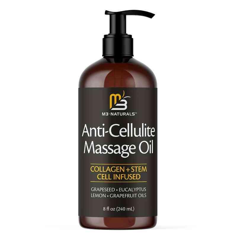 M3 Naturals Cellulite Massage Oil 8oz - Smooth the Appearance of Cellulite - Body Care & Skin Care Massage Oil - Topical Collagen and Plant Stem Cell Body Oil to Restore Texture and Elasticity - Soothing Body Oil M3 Naturals Cellulite Massage Oil 8oz - Smooth the Appearance of Cellulite - Body Care & Skin Care Massage Oil - Topical Collagen and Plant Stem Cell Body Oil to Restore Texture and Elasticity - Soothing Body Oil