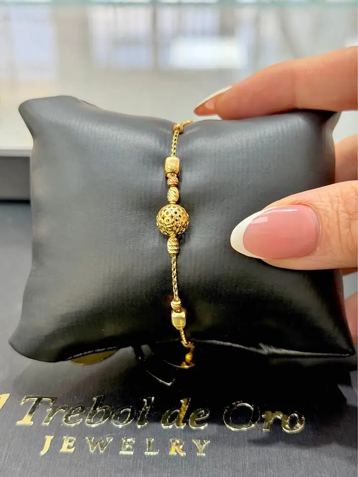 Pulsera Dos Tonos Oro 10k