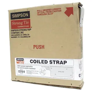 Simpson Strong Tie CS18-R-WEST Coiled Continuous Utility Strap- 18 Gauge