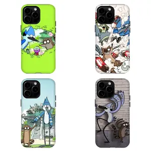 R3gular Sh0w Phone Case | M0rdecai & Rigby Cartoon Shockproof Fan Art Cover For iPhone 11 12 13 14 15 16 17 Pro Max For Samsung S26 S25 S24 S23 S22-Gift Ideas For Her/Him/Anime lovers