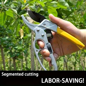 Upgraded Sharp Stainless Steel Garden Pruning Shears with Spring-Assisted Labor-Saving Design, Green & Black Non-Slip Comfort Grip, Ideal for Home Garden, Potted Plant & Flower Trimming Shaping, Perfect Spring Planting Essential & Gift for Mother’s Day, F